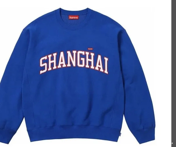 6-Thread Shanghai 24SS White Hoodie Pink Blue Chicago Paris 4-pin City Royal Royal Angeles Blue Shanghai Crewneck Neck Limited Black Shop Milan Los Open Round 1009